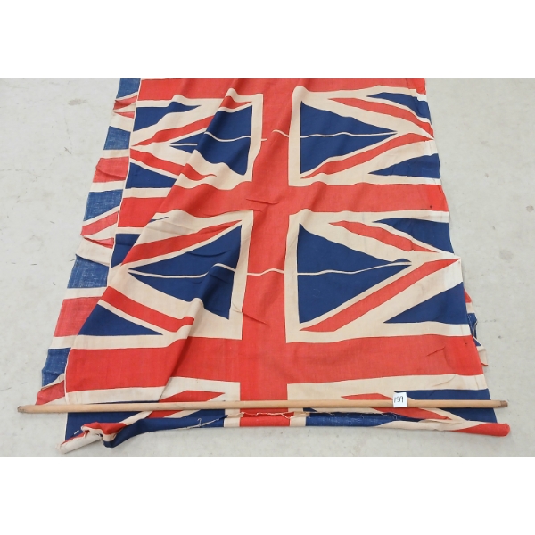 LOT OF 2 - UNION JACK COTTON BUNTING ROLLS - UNCUT