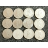 Image 2 : LOT OF 12 - 1961-1968 CDN 10 CENT COINS