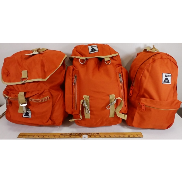 LOT OF 3 - POLER FIELD, KID'S & RAMBLER PACKS 