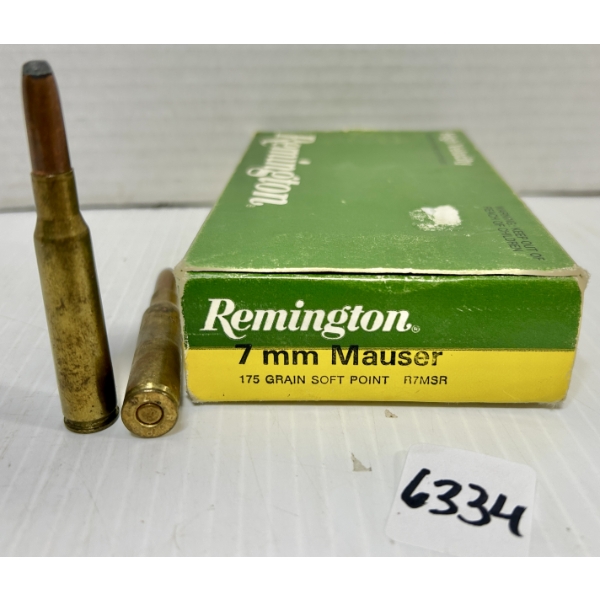 AMMO: 20X REMINGTON 7 MM MAUSER - 175 GR FMJ