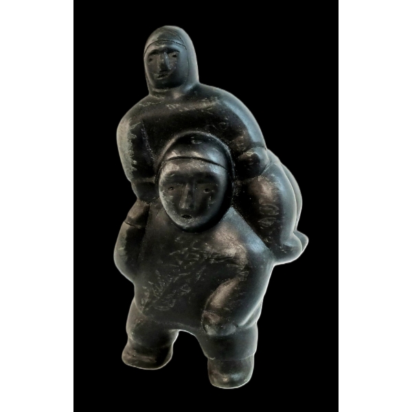 PARENT & CHILD BY CAMILLE IQULIQ (1963-2005) - STONE 