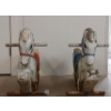 Image 4 : LOT OF 2 - SADDLE MATES CAST ALUMINUM HORSE RIDES