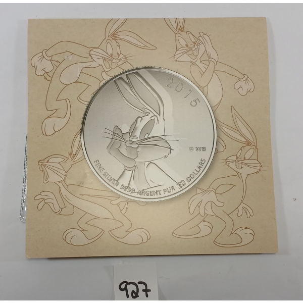 2015 RCM $20 SILVER COIN - BUGS BUNNY