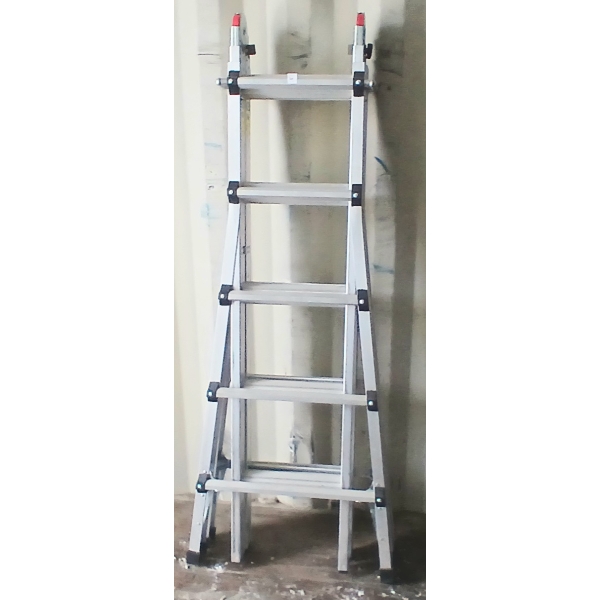 ALUMINUM EXTENSION W/ STEP LADDER 