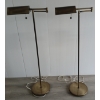 Image 4 : LOT OF 2 - BRASS-FINISHED SWING ARM FLOOR LAMPS