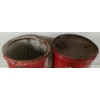 Image 5 : LOT OF 2 - WHITE ROSE MOTOR OIL CANS - 5 GAL