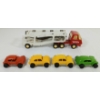 Image 4 : LOT OF 5 - TONKA SEMI TRAILER & CARS