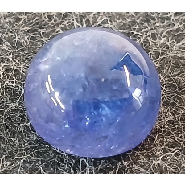 ROUND CABOCHON CUT LOOSE NATURAL TANZANITE ($5,745.00 APPRAISAL)