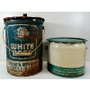Image 3 : LOT OF 2 - WHITE ROSE MOTOR CANS - 5 GAL & 25 LBS