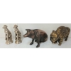 Image 1 : LOT OF 4 - CAST IRON BUFFALO & PIG COIN BANKS & GREYHOUND FIGURES