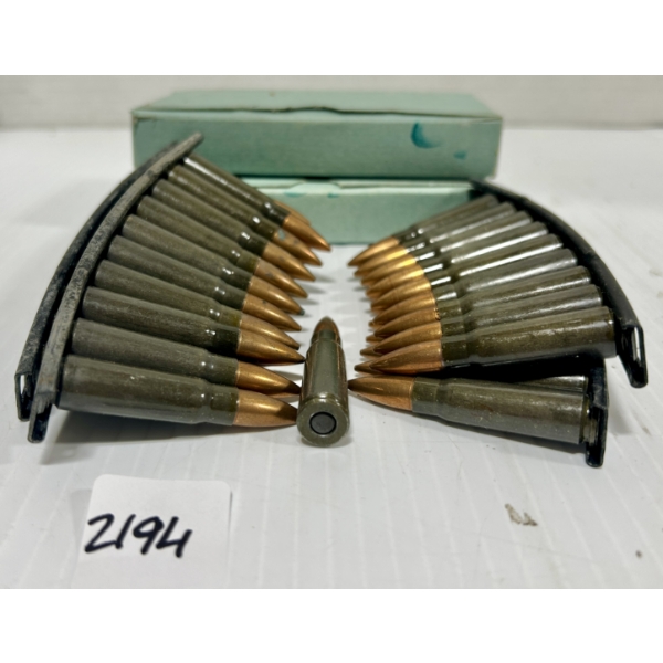 AMMO: 80X 7.62X39 MM - MILITARY FMJ - ON CLIPS