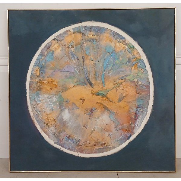 "SCHEREZADE" BY GAIL ASHBY (PRS CDN ARTIST) - FRAMED MIXED MEDIA ON CANVAS