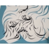 Image 2 : "UNTITLED: CALLING UPON BIRD SPIRIT" BY KULIK MLEWATT(?) - PRINT W/ BORDER