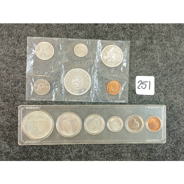 LOT OF 2 - 1964 & 1967 CDN SPECIMEN SETS