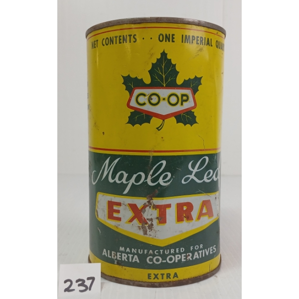 CO-OP MAPLE LEAF EXTRA MOTOR OIL QT CAN