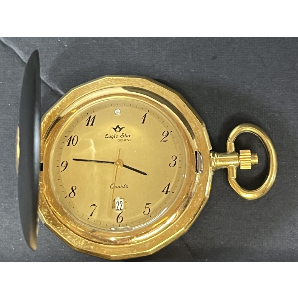 EAGLE STAR GENEVE QUARTZ POCKET WATCH