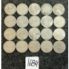 Image 1 : LOT OF 20 - 1940-1966 CDN 25 CENT COINS