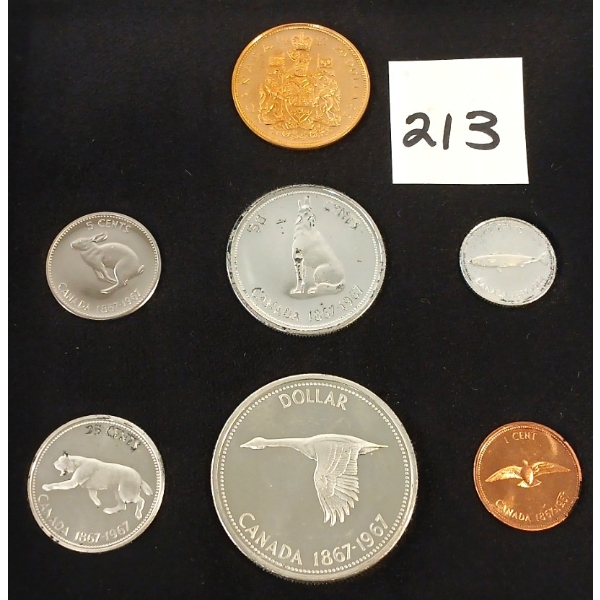 1967 CDN CENTENNIAL GOLD & SILVER PROOF SET