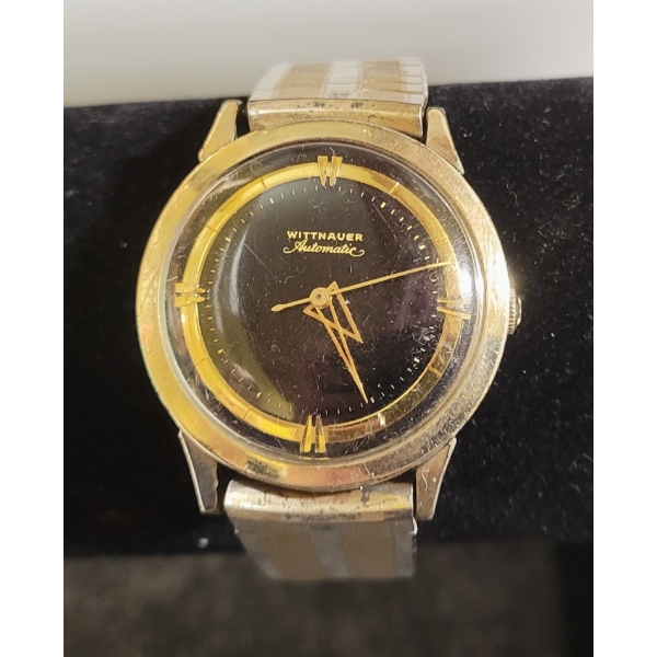 1960'S WITTNAUER AUTOMATIC 10K GOLD FILLED WATCH