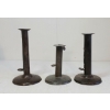 Image 5 : LOT OF 3 - HOGSCRAPER CANDLESTICKS