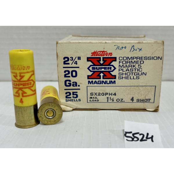 AMMO: 25X 20 GA 2-3/4IN NO4