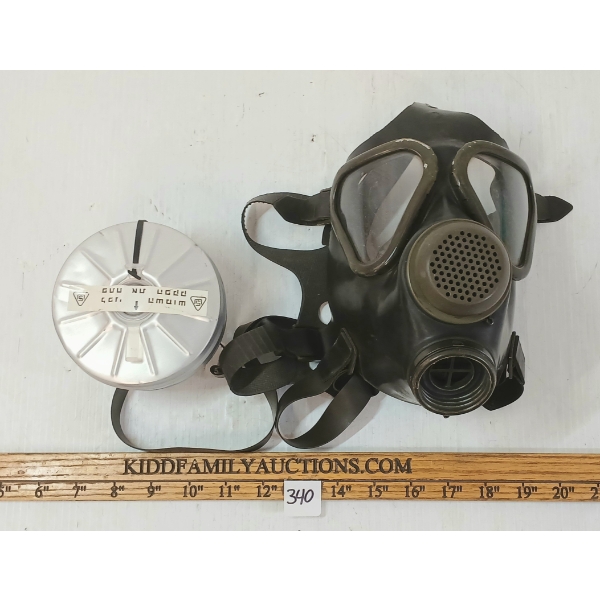 LOT OF 2 - RUSSIAN GAS MASK & FILTER