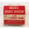 Image 10 : MARX PANEL WAGON TWO HORSE TEAM W/ BOX