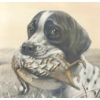 Image 2 : "CHIEN A LA PERDRIX" BY LEON DANCHIN (1887 - 1938) - FRAMED PRINT
