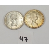 Image 2 : LOT OF 2 - 1958 CDN SILVER DOLLAR COINS