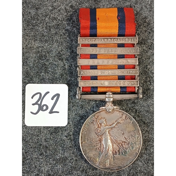 THE QUEEN'S SOUTH AFRICA SILVER MEDAL - ROYAL FIELD ARTILLERY