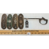 Image 2 : QTY OF LEE ENFIELD PARTS - TRIGGER HOUSING, SIGHT & BRASS BUTTPLATES