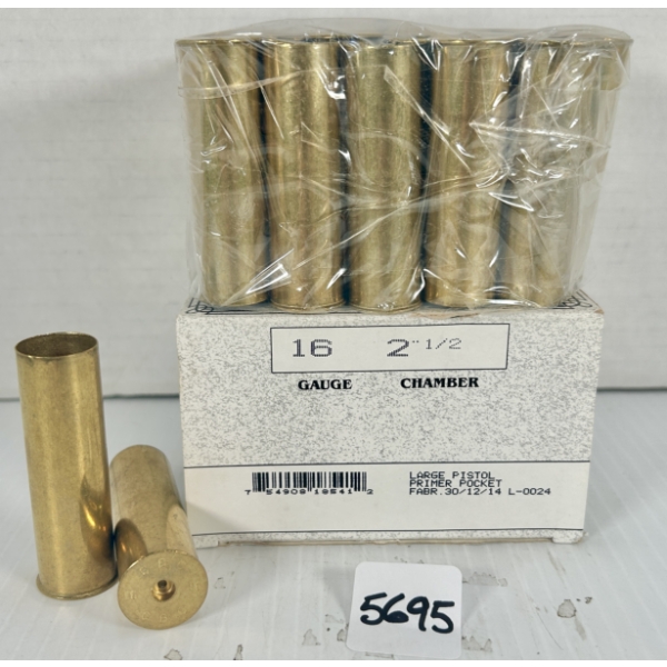 BRASS: 50X MAGTECH 16 GA 2-1/2 IN - AS NEW