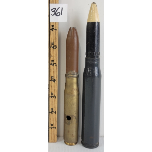 LOT OF 2 - 1943 20MM MK 2 & UMC4 20MM ROUND