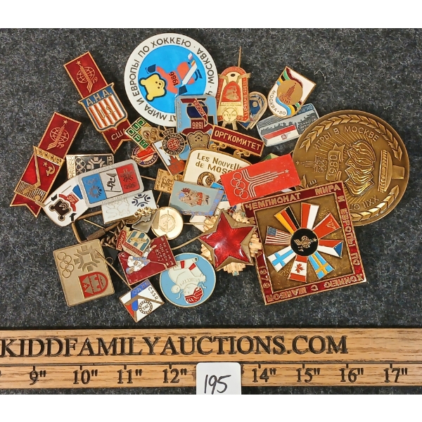 QTY OF RUSSIAN OLYMPICS PINS