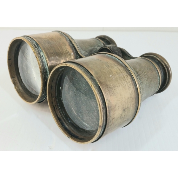 UNMARKED BRASS BINOCULARS