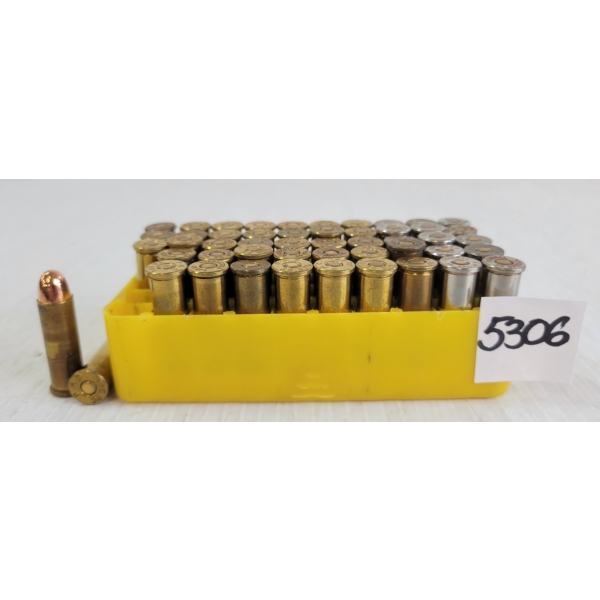 AMMO: 50X MIXED .38SPL - RELOADS IN CASE