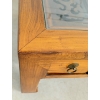 Image 9 : ASIAN MOTIF COFFEE TABLE - LATTRICE PATTERN - PINE
