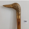 Image 4 : DECORATIVE WALKING STICK W/ BRASS DUCK HEAD POMMEL