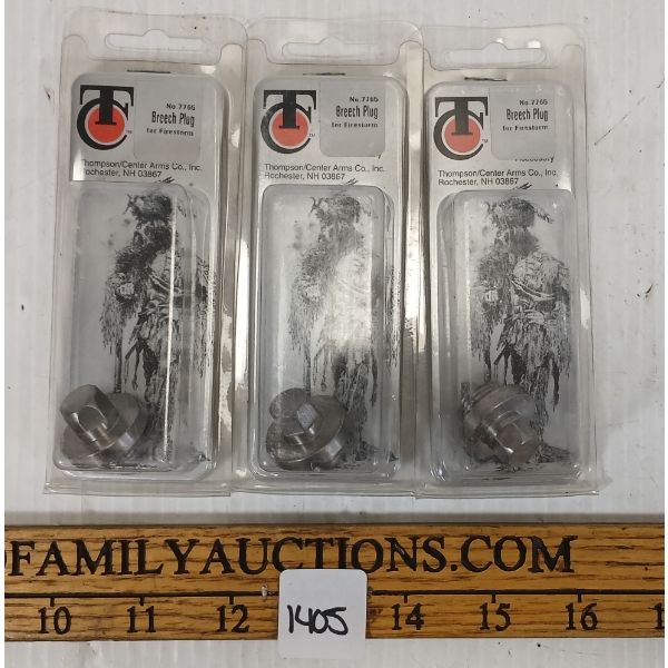 LOT OF 3 - TC BREECH PLUGS - FOR FIRESTORM