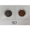 Image 2 : LOT OF 2 - 1890 & '93 CDN LARGE CENTS