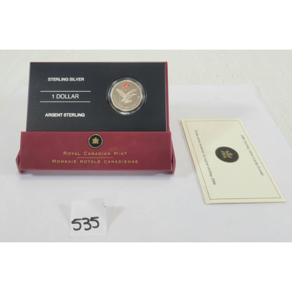 2006 RCM $1 STERLING SILVER COIN - LUCKY LOONIE