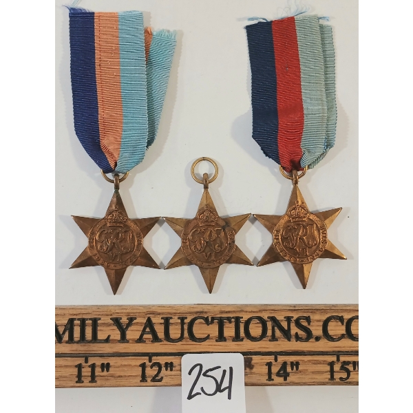 LOT OF 3 - 1939-1945 STAR MEDALS