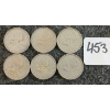 Image 1 : LOT OF 6 - 1954 CDN 25 CENT COINS