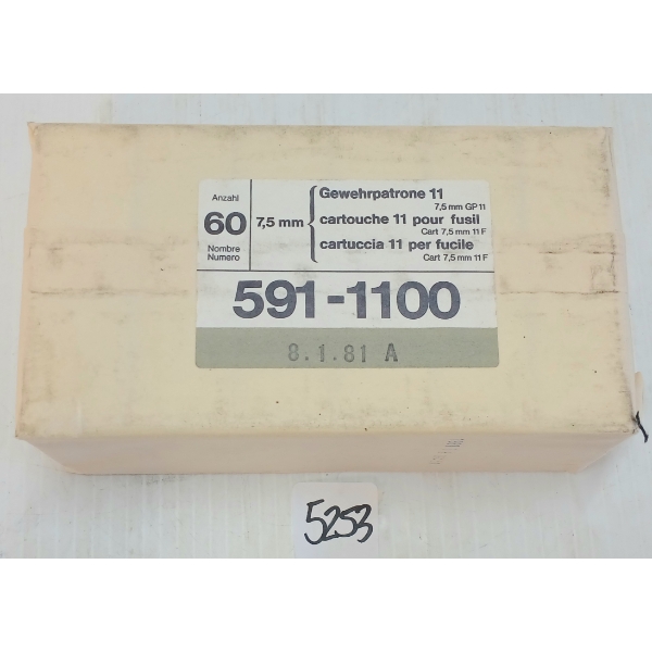 AMMO: QTY OF 7.5XSS SWISS - SEALED