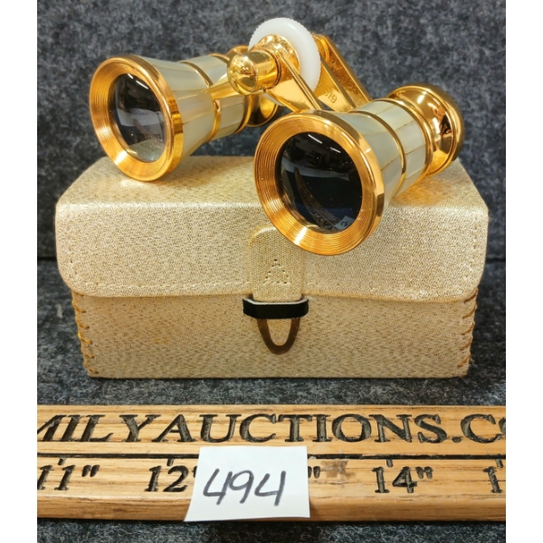 MIGNON STYLE OPERA GLASSES W/ CASE