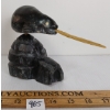 Image 2 : "WHALE" BY JOSEPH QUQQIAQ - SIGNED - STONE & BONE