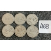 Image 1 : LOT OF 6 - 1938 CDN 25 CENT COINS