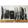 Image 1 : LOT OF 6 - ASSORTED FOLDING & FIXED BLADE KNIVES W/ SHEATHS