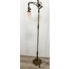Image 3 : BRIDGE LAMP W/ LIGHT PINK TULIP SHADE