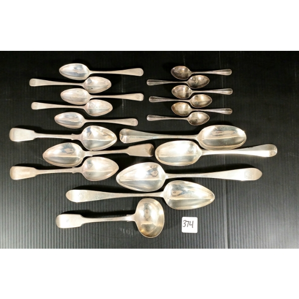 LOT OF 19 - STERLING SILVER SPOONS